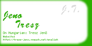 jeno tresz business card