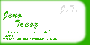 jeno tresz business card